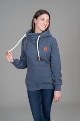 Athena sweat à capuche de couleur bleu marine